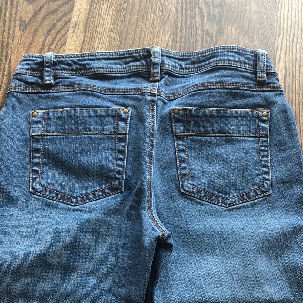 CAbi slim straight denim jeans, size 8